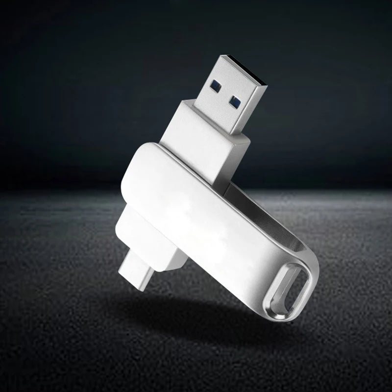 Metal OTG USB Flash Drive for Smartphones and Computers