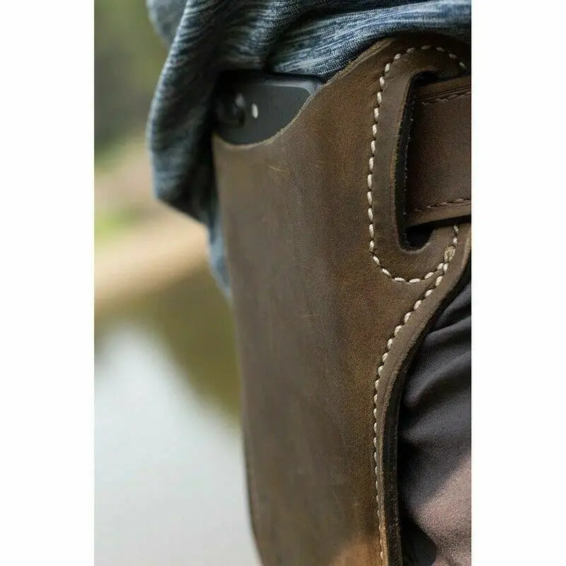 PU Leather Belt Clip Phone Holster for Travel and Outdoor Use
