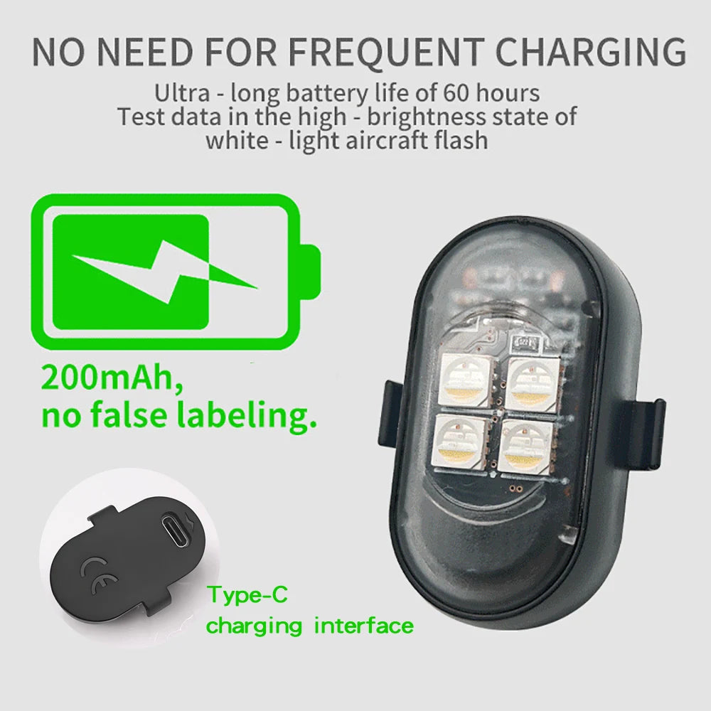Rechargeable RGB Car Atmosphere Light with Remote