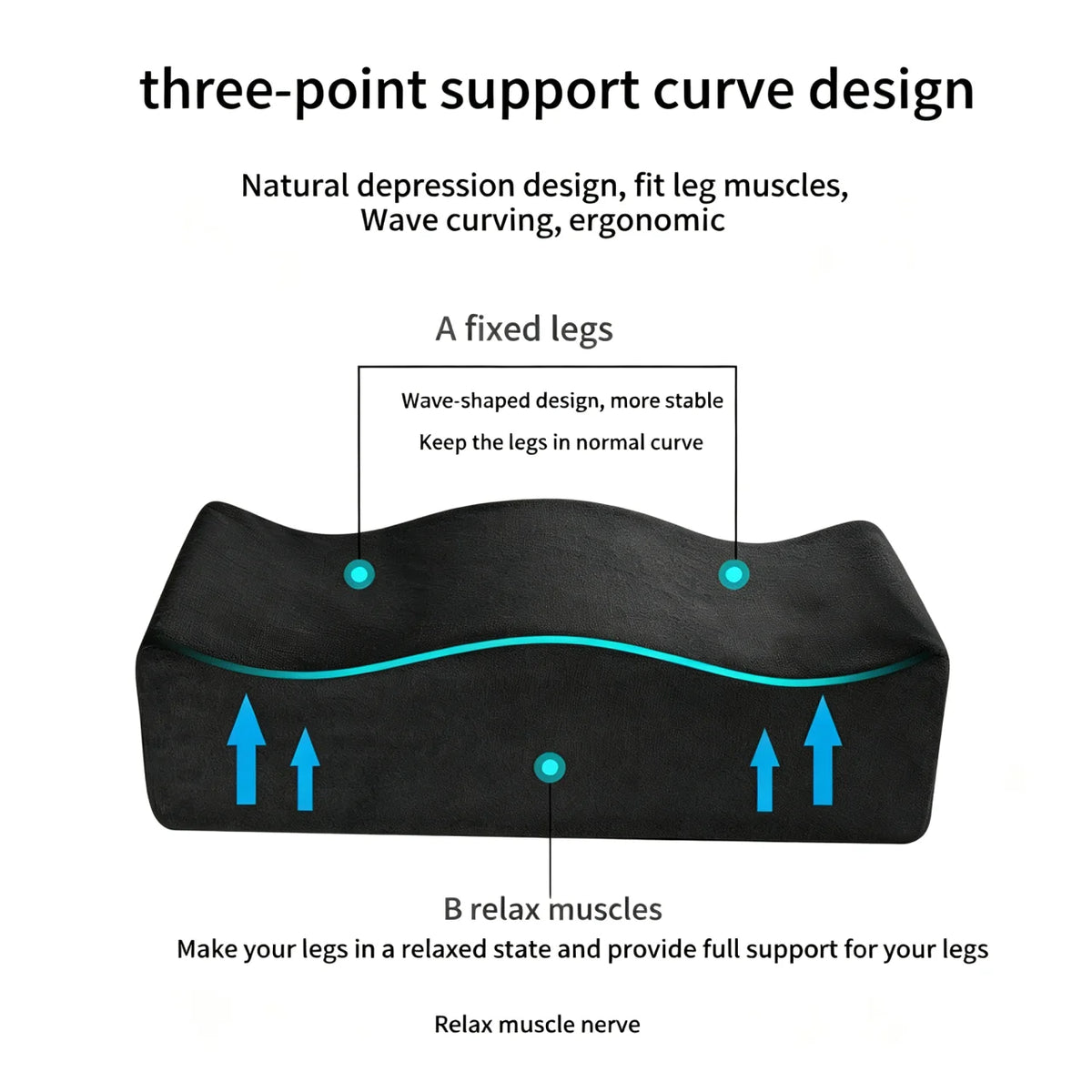 Ergonomic Seat Cushion for Tailbone Pain Relief and Posture Support