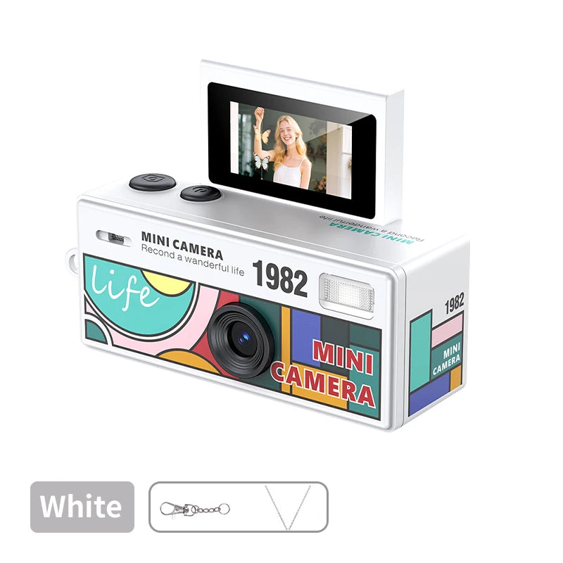 Compact Retro CCD Digital Camera with Flip Screen