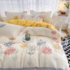 Floral Print 100% Cotton Duvet Cover Set with Two Pillow Shams