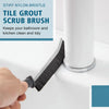 Angled Crevice Cleaning Brush with Stiff Nylon Bristles