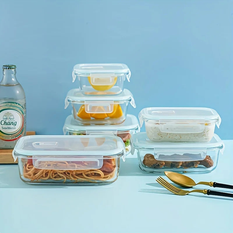 Airtight Glass Food Storage Containers with Lids