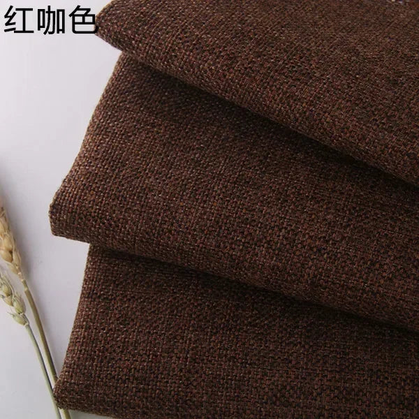 Premium Cotton-Linen Upholstery Fabric – Solid Colors, Durable & Versatile
