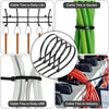 Various types of nylon self-locking cable ties shown in daily life, garden use, and industrial settings.