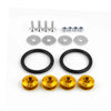 Aluminum Quick Release Fastener Kit for Car Bumpers & Hatch Lids