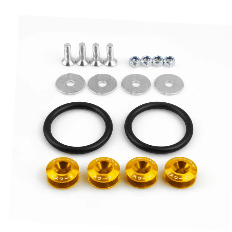 Aluminum Quick Release Fastener Kit for Car Bumpers & Hatch Lids