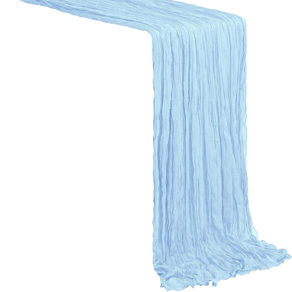 Sage Green Gauze Table Runner