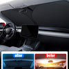 Titanium Silver Car Windshield Sunshade with Heat & Glare Protection