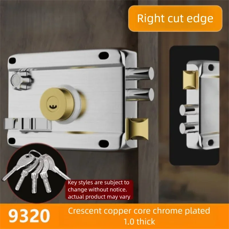 Stainless Steel Exterior Door Lock with 5 Keys