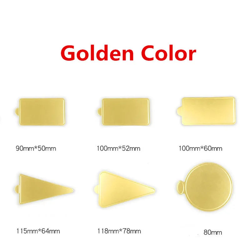 Gold Mini Cake Boards for Desserts & Pastry Display