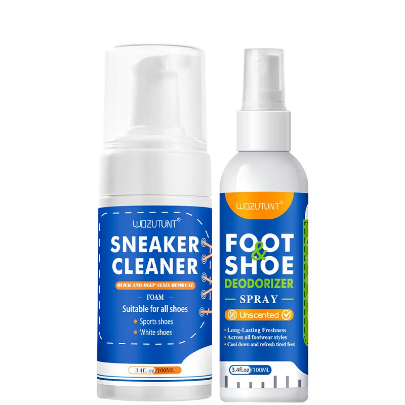 White Shoe Cleaner Foam for Sneakers & Leather
