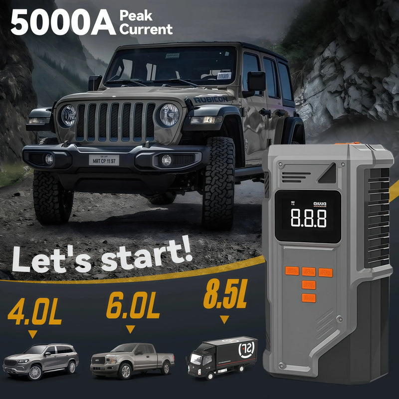 Portable Car Jump Starter & Tire Inflator
