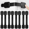 Child Safety Cabinet Locks – Adhesive Baby Proofing Straps for Drawers, Fridges, Toilets & More