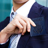 RFID-Blocking Leather Passport Holder with Card Slots