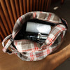 Bolsa Organizadora de Maquillaje a Rayas (Plaid) para Viajes