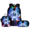 CR7 Football Player 3D Cartoon School Backpack Set for Kids