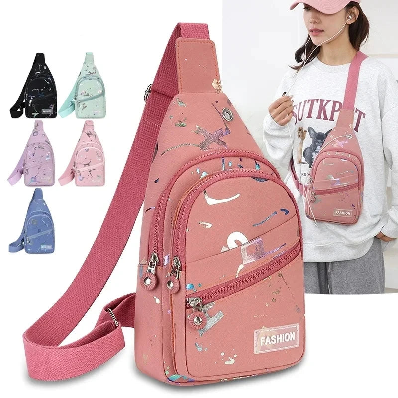 Kompakte Nylon-Crossbody-Tasche