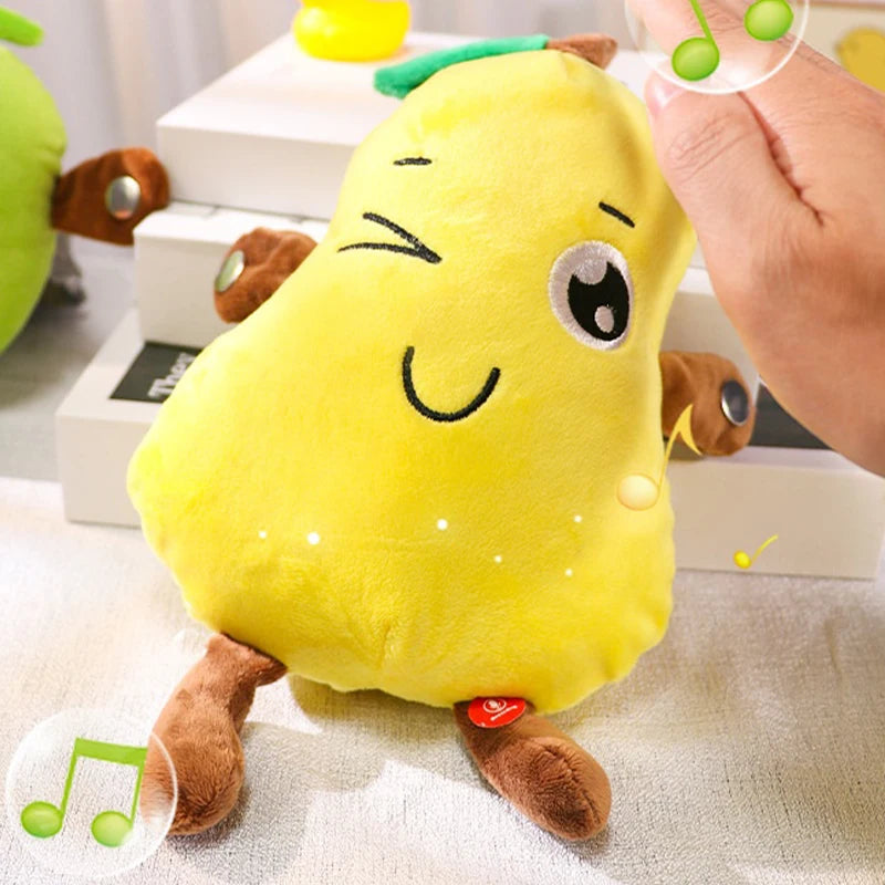 Musical Fruit Plush Toy with Beat Detection and Recording