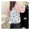 Butterfly Print Canvas Backpack for Women