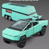 1:24 Diecast Pickup Truck and RV Camper Set with Lights and Sounds