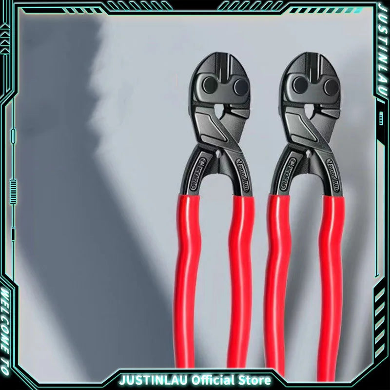 Heavy-Duty Bolt Cutter with Spring-Loaded Handles