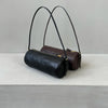 Vintage Y2K Vegetable-Tanned Leather Cylinder Bag
