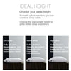 Premium Goose Down Pillow with Ergonomic Neck Support