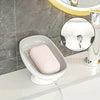 2-in-1 Suction Cup Soap Dish with Draining Tray