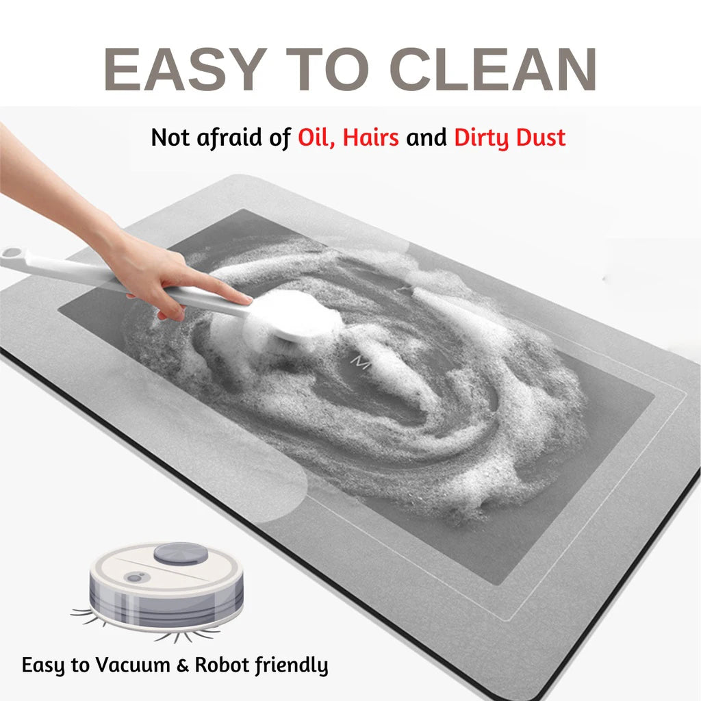 Non-Slip Absorbent Floor Mat for Kitchen, Bathroom & Entryway