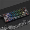 Ukiyo-e Art PBT Keycaps with Side-Engraved Translucent Design