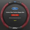 Carbon Fiber Steering Wheel Cover for Ford Models