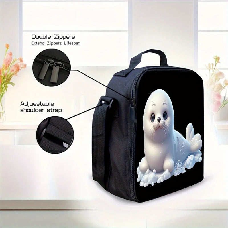 Trendy 3-Piece Backpack Set with Lunch Bag and Pencil Case