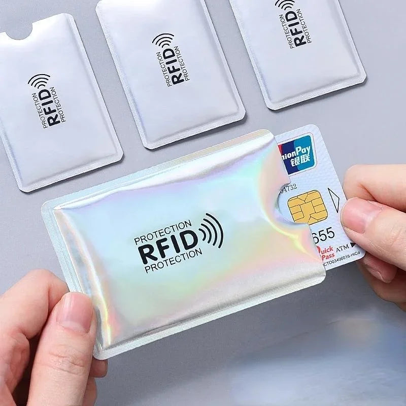 RFID Blocking Card Sleeves (5-Pack) - Anti-Scan & Scratch Protection