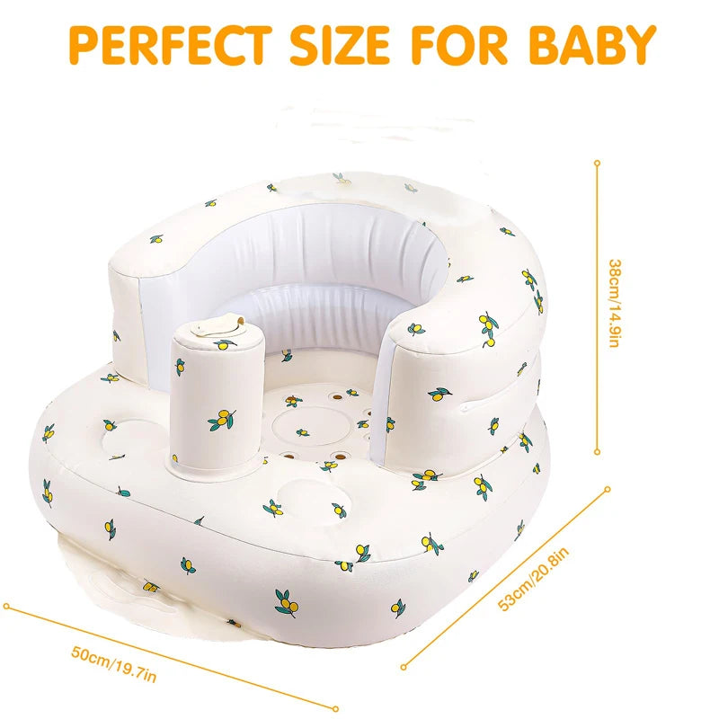 Inflatable Baby Sofa with Built-In Air Pump