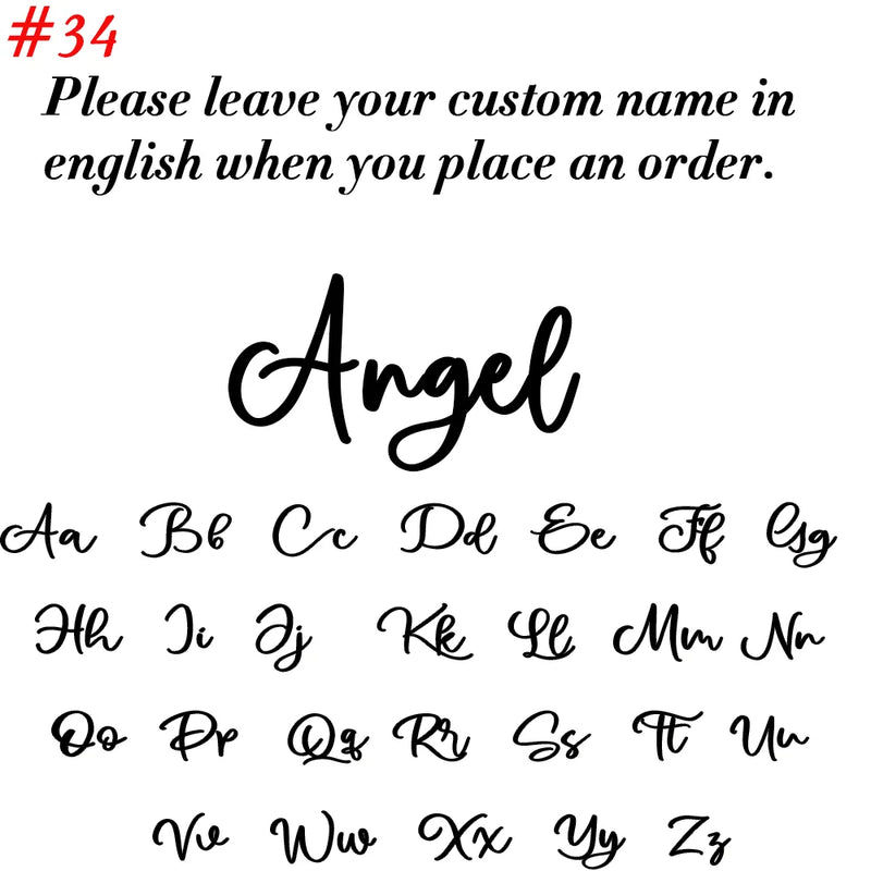 Personalized Cursive Name Necklace in Stainless Steel