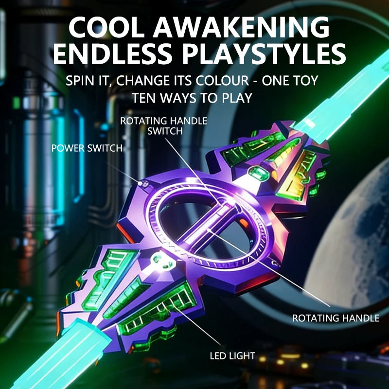 LED Light-Up Sound Sword with Multi-Color Effects