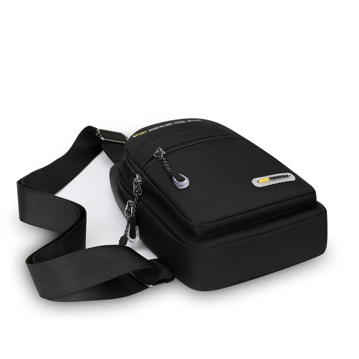 Men's Casual Crossbody Sling Bag with Multiple Pockets
