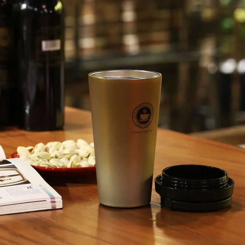 Double-Wall Insulated Travel Coffee Mug