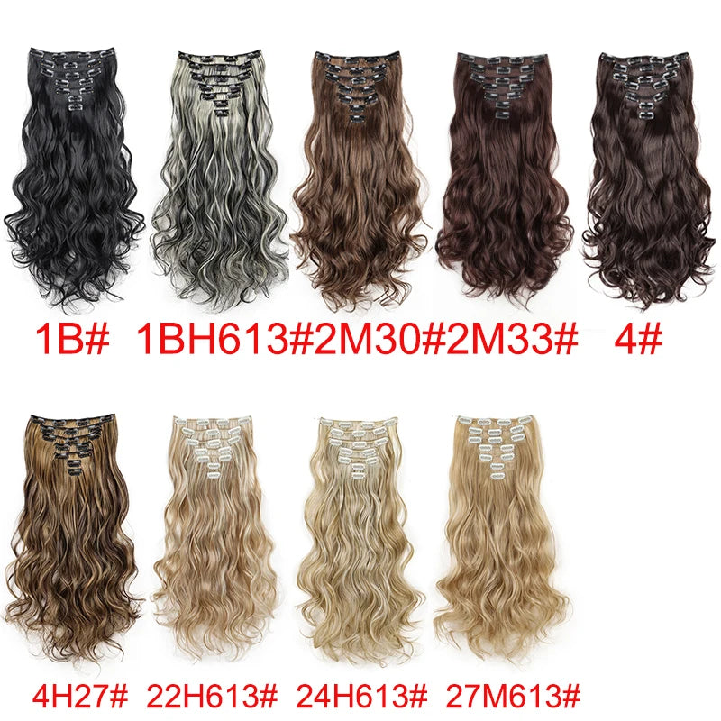 Ensemble d'Extensions de Cheveux Clip-In Premium