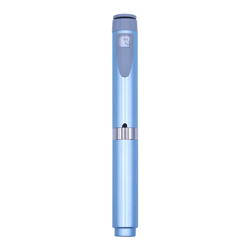 Reusable Metal Injection Pen - Adjustable Dosage 0-60 IU with Carrying Case