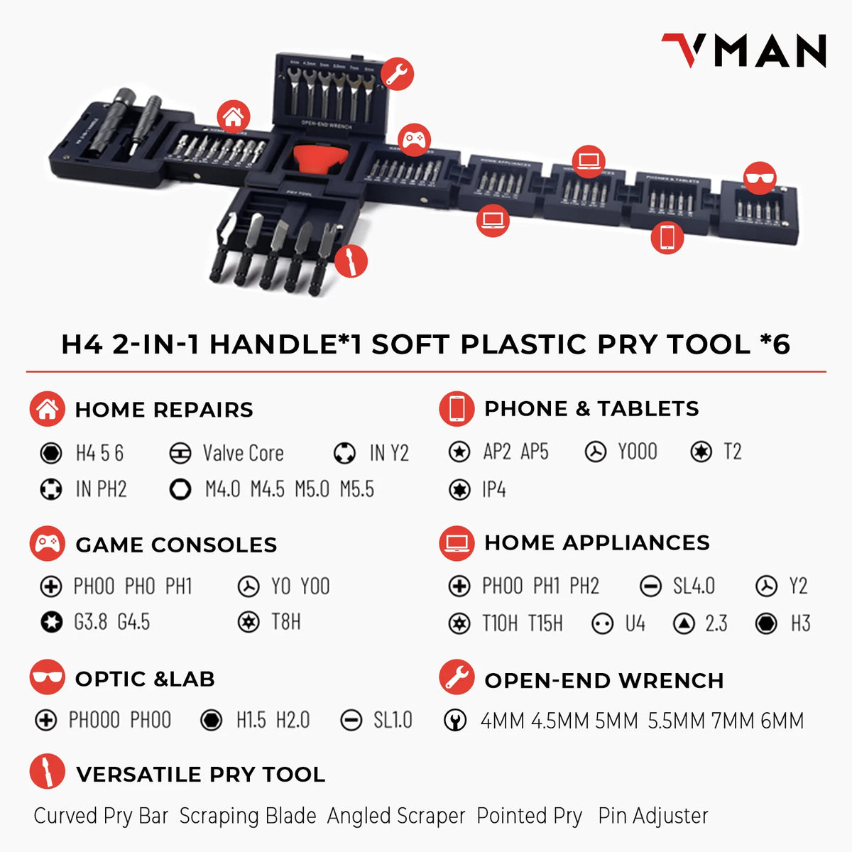 55-in-1 Magnetic Screwdriver Set with Foldable Storage Case