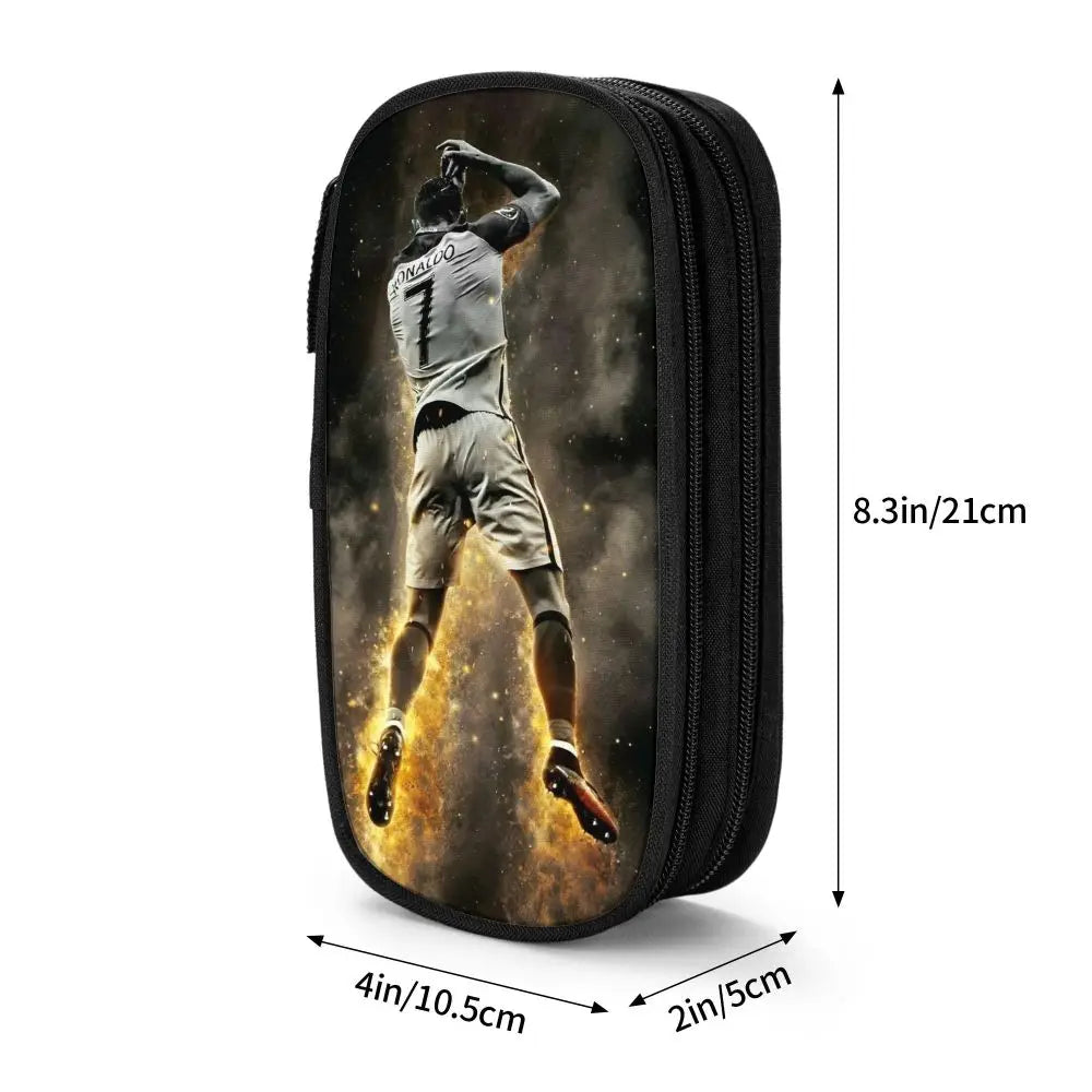 Soccer Star Pen Case – Large-Capacity Pencil Pouch