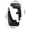 Black mud flaps for Mazda CX-30, showing dimensions and profile.