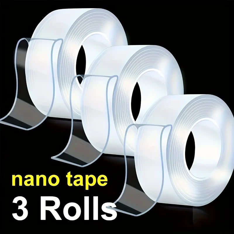 Reusable Nano Double-Sided Tape (3 Rolls)