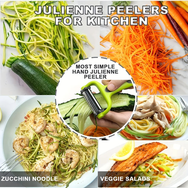 3-in-1 Stainless Steel Peeler, Paring Knife & Grater