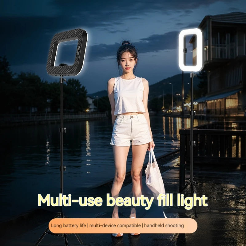 Portable Rechargeable RGB Ring Light for Smartphones