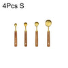 Stainless Steel Measuring Cup and Spoon Set with Wooden Handles