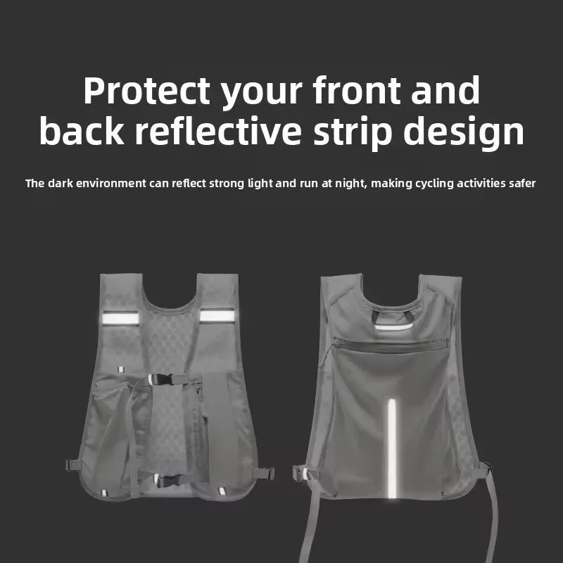 Featherlight Hydration Vest with Reflective Trim and Phone Pocket